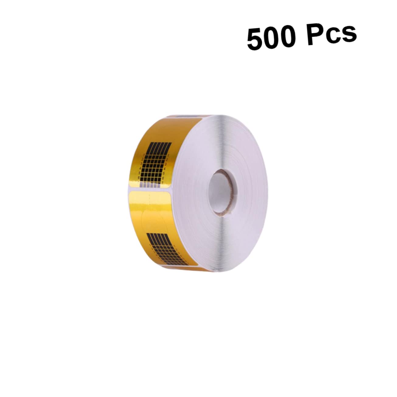 Didiseaon 500pcs Self-Adhesive Nail Forms for Nail Art Extended Paper Trays for Manicure for Professional and Home Use