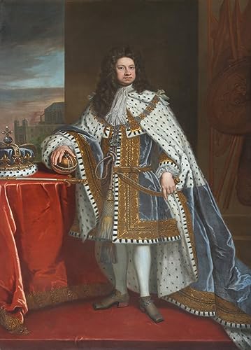 Toile Le roi George I Godfrey Kneller décoration mural impression d'affiches d'art 60x90