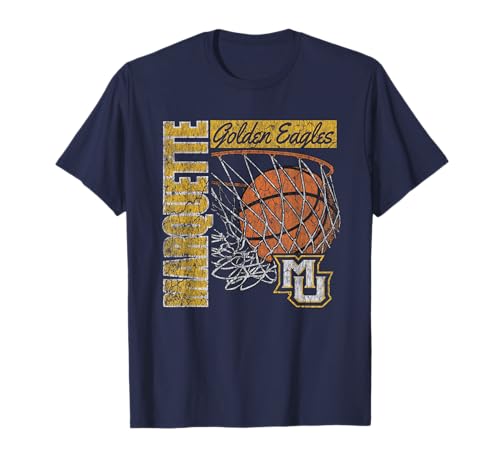Marquette Golden Eagles Vintage Basketball 90's Navy T-Shirt