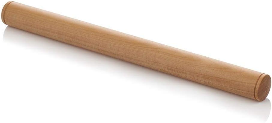 Large Pasta Rolling Pin, Made of Natural Lime Wood, Measures 50 cm. or 19.7 in. by Gourmet Chopping Boards