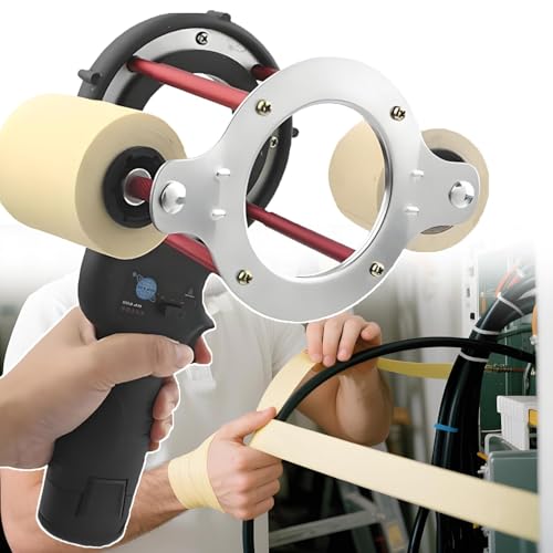 Máquina de envolver cinta eléctrica portátil para tubos de aislamiento de aire acondicionado