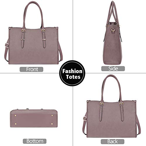 image for NUBILY Laptop Bag for Women 15.6 Inch Waterproof Lightweight Leather L
