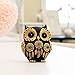 Vintage Black Owl Statue Home Decor - Evil Eye Accent for Bookshelf, Bedroom, Living Room, Office & Table. Cute Small Animal Sculpture Gift for Owl & Birds Lovers