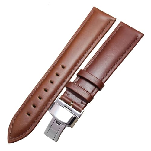 Bracelets de montre en cuir véritable 18mm 20mm 22mm pour hommes et femmes