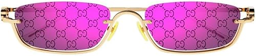 Miniatura 2 de Gucci Gafas de sol GG al revés súper estrechas para mujer, dorado-dorado-violeta, talla única