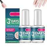 3 Days Nail Care, Keratin Nail Treatment, Nails Care Oil with Keratin Amino Acid Formula, Non-greasy and Quick-Absorbing (2pcs)