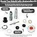 Motorcycle Clutch Master Cylinder Rebuild Kit for Suzuki Intruder 1986-2005 (select models) with Piston, Boot, Pushrod, Brass Bushing, Spring