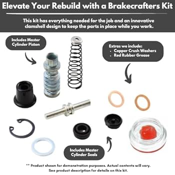 Amazon.com: Motorcycle Brake Master Cylinder Rebuild Kit for