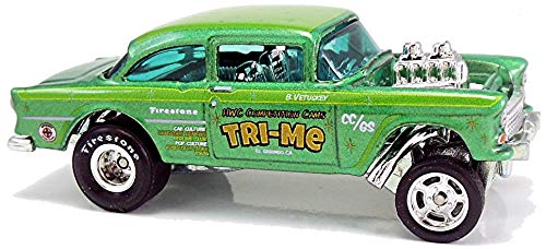 Hot Wheels 55 Chevy Bel Air Gasser miniature de collection en métal 1:64