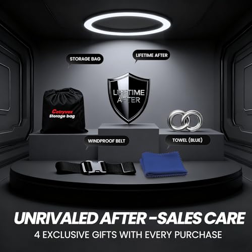 Image of Heavy Duty Truck Cover Waterproof All Weather. 100% Waterproof Pickup Truck Cover Sun & Rain Protector. Custom Fit Toyota Tacoma, Ford F-Series, Silverado, Ram 1500 etc. (Length: up to 211 inches)