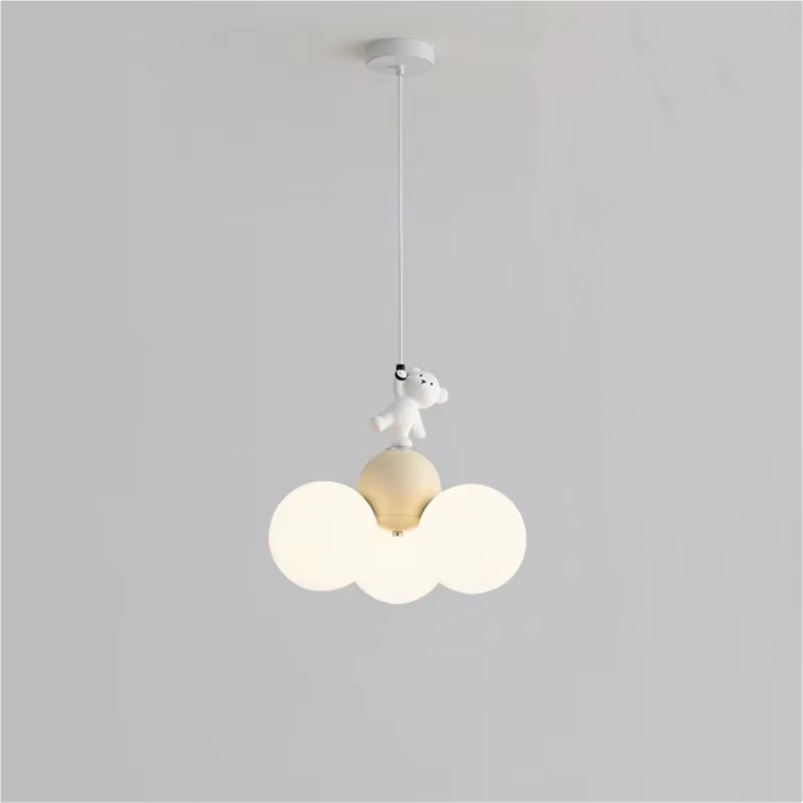 THKSGIV Modern Chandelier Cartoon Balloon Bear Children's Room Bedroom Living Study Room,for