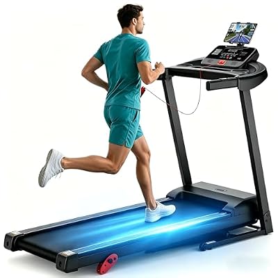 Treadmill with Incline 0-9% Adjustable Incline Foldable Electric Treadmill Wide Belt Home Treadmill for Walking Jogging