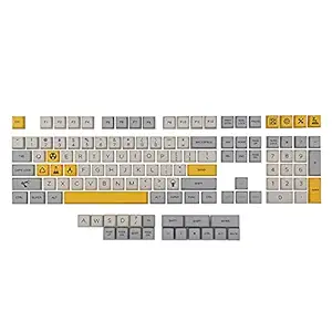 EPOMAKER Theory 127 Keys MDA Profile Dye Sublimation PBT Keycaps Set for Mechanical Gaming Keyboard, Compatible with Cherry/Gateron/Otemu/Kailh Switch(Theory Keycaps)