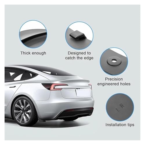 Faldillas antibarro para Tesla Model 3 Highland 2025, protector de salpicaduras resistente 8