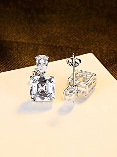 Women's 925 Sterling Silver Pure Drop Earrings