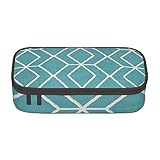 Construction en tissu Oxford durable : fabriquée à partir de tissu Oxford robuste et résistant à l'usure, la trousse Vyonne Blue Treillis assure une utilisation durable et une protection contre les rayures, prolongeant sa durée de vie pour une utilisation prolongée.