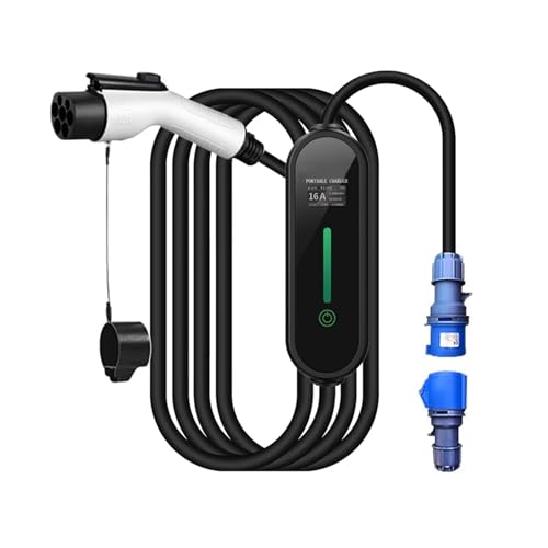 EV �}���[�d�|�[�^�u���Ԃ̏[�d��AEVSE �^�C�v 2�A�d���Ԃ̓d�C�@��� 7 ��ޒ����\ 7kW 32A(7KW Industrial GBT)