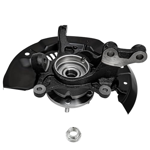 Image of Detroit Axle - FWD Front 2pc Steering Knuckles for Toyota 11-17 Sienna, 2 | Steering Knuckles & Wheel Hub Bearings Assembly 2011 2012 2013 2014 2015 2016 2017 Replacement