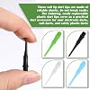 VioraWhite 200 Pack 2BA Thread Soft Tip Dart Points Plastic Replacement Dart Tips Soft Tip Dart Tips Dart Accessories for Tip Darts