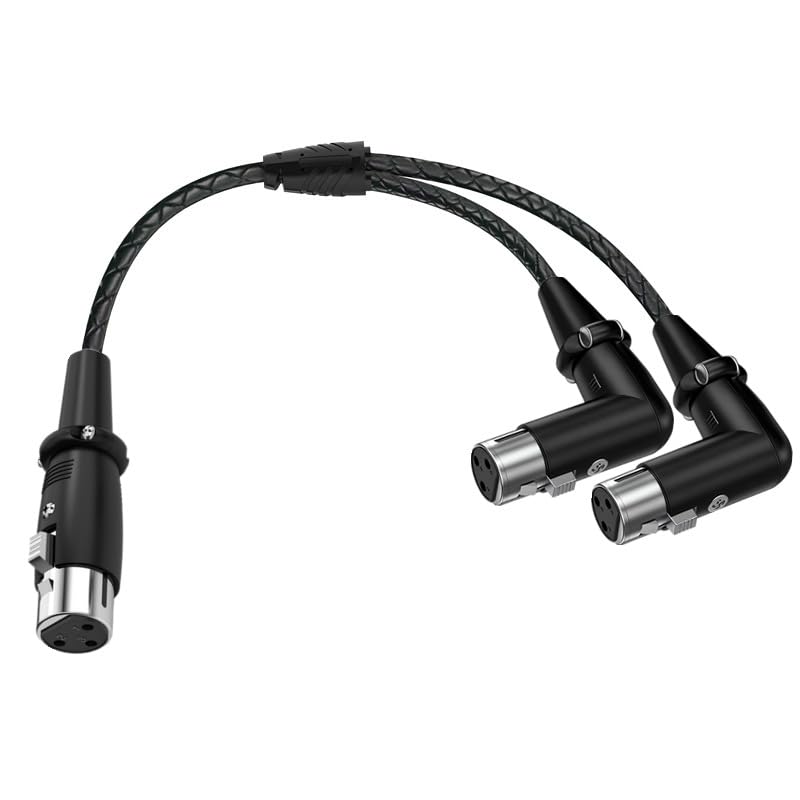 Câble XLR symétrique haut de gamme en Y cordon tressé robuste de 5 mètres