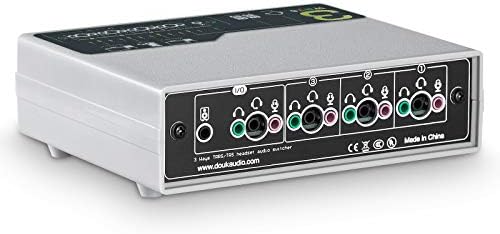 Audio Switcher Box Splitter przenośny 3-drożny przełącznik audio do słuchawek/głośników do mikrofonów