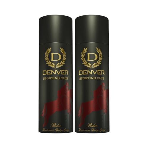 Image of DENVER Rider Deodorant- 180ML Each, Pack of 2| Long Lasting Deodorants Body Spray for Men