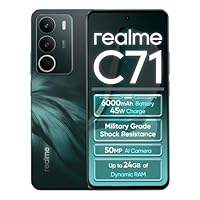 realme C71 4G Smartphone 8+256GB, Gufo del Bosco, Schermo 6.67 pollici, Refresco a 120 Hz, Caricamento 45W Rapido, Batteria 6000mAh, Fotocamera de 50MP, Powerful 8 Core Processor, IP54