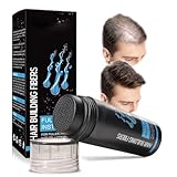 Black Hair Fibers for Men & Women - Professional Hair Building Powder, Hair Loss Concealer for Bald Spots & Thinning (Black)