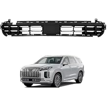 Front Lower Bumper Grille Compatible with 2023-2025 Hyundai Palisade Calligraphy in Gloss Black, OEM #86530S8SA0- Direct Replacement
