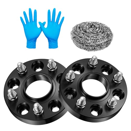 Image of BDFHYK 5x4.75 Wheel Spacers Thickness 1 Inch Compatible with Chevy 2010-2022 Camaro Impala Corvette CTS Regal, 5x120mm Forged 5 Lug M14x1.5 & 66.9mm Hub Bore, Hubcentric Wheel Spacer Set of 2