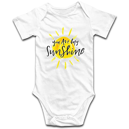 DOQOSESHY You are My Sunshine Baby Bodysuit Cute Growth Gift Short Sleeve/Sleeveless/Long Sleeve Romper Outfit