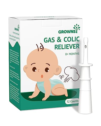 Image of GROWNSY Gas and Colic Reliever for Babies, 12pcs Natural Baby Colic and Gas Relief, Colic Relief for Newborns, Infant Gas Colic Relievers
