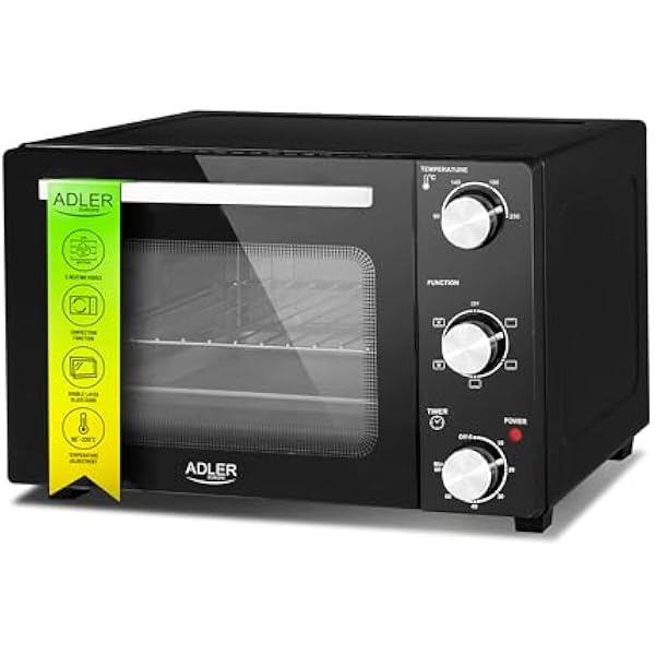 ADLER EUROPE AD 6024 Mini Piekarnik Elektryczny z termoobiegiem 22 Litry