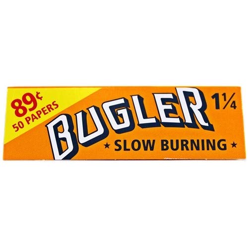 Bugler Orange Slow Burning Cigarette Rolling Papers 1 1/4 (78Mm) - 75 Booklets In Fish Bowl #TOP2