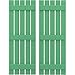Ekena Millwork ARW401SB519X64LPH Americraft Five 3 Exterior Real Wood Spaced Board-n-Batten Shutters (Per Pair), Lily Pads