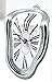 DECOHOUSE Reloj de Mesa Estante Decorativo diseño Dali, Oficina hogar Plateado Blanco