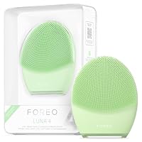 FOREO LUNA 4 Facial Cleansing Brush - Firming Face Massager - Anti Aging Face Brush - Enhances Absorption of Skin Care Products - Simple Face Care - Combination skin