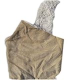 PoBoo Restos de Piel de Oveja, restos de Piel de Oveja, Recortes de Piel Tejida, Piezas de Piel de Cordero, Tamaños, Formas y Colores Variados, 0,5 kg/Bolsa