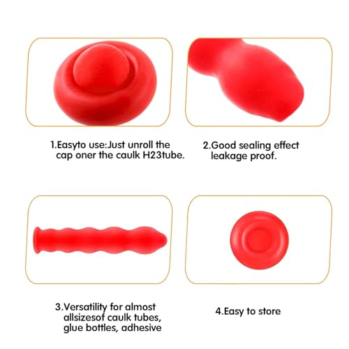 Tapones universales para sellar tubos de calafateo rojos (30 unidades) miniatura 5