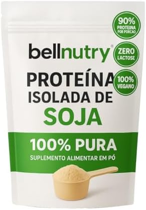 Proteína de Soja Isolada Pura 500 g bellnutry – Suplemento Vegeta...