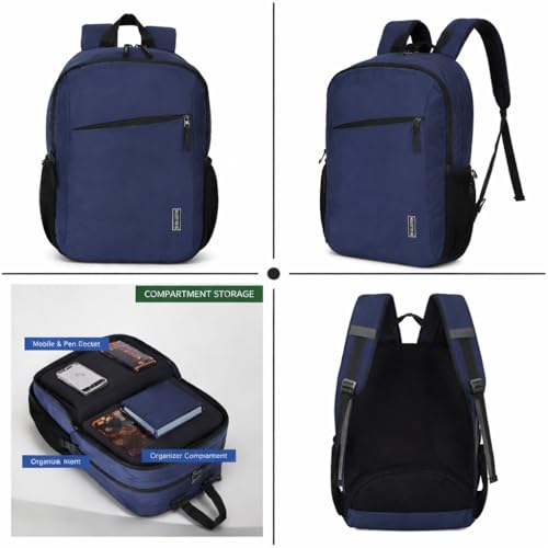 Image of SB COLLECTION True Laptop Backpack, Polyester, Medium 30L, Water Resistant, Multi-Compartment, for Travel and Office