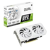 ASUS Dual GeForce RTX 3060 Ti OC Edition 8GB GDDR6X White (NVIDIA Ampere, 8GB GDDR6X Memory, PCIe 4.0, 1x HDMI 2.1, 3X DisplayPort 1.4a, DUAL-RTX3060TI-O8GD6X-WHITE)
