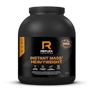 Reflex Nutrition Instant Mass Heavyweight – Mass Gainer – Over 1000 Kcal per Serving, 60g Protein, Creatine – High Calorie Post Workout or Before Bed Protein Shake (Chocolate Perfection, 2 kg)