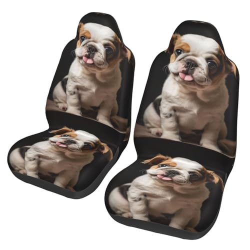 Housse de siege auto chiot amusant | Protection universelle facile a installer x2