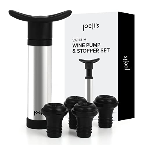 Weinpumpe aus Edelstahl mit 4 Stopfen von Joeji’s Kitchen