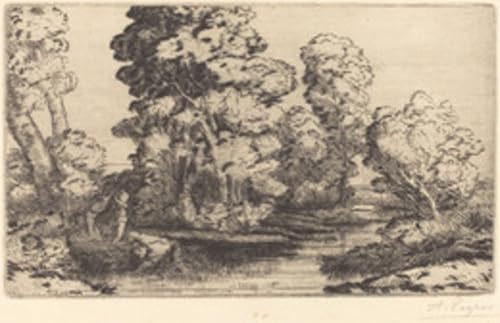 Impression sur toile Une Vallée En Bourgogne d'Alphonse Legros | Peinture moderne de qualité