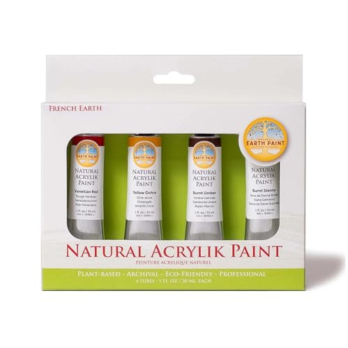 Natural Acrylik Paint French Earth Box Set | 4 Colors