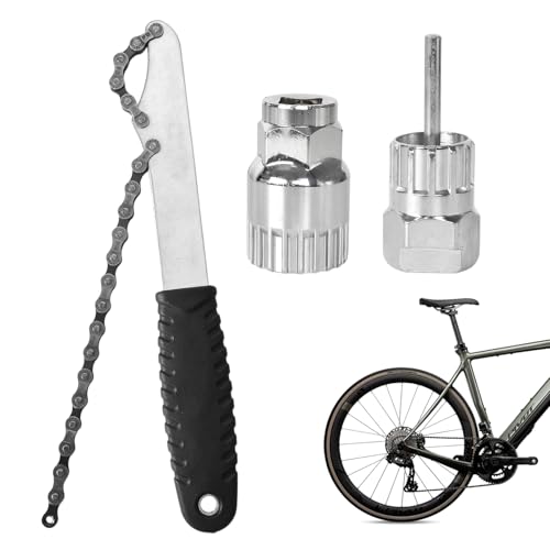 Lunaanda Llave Center Lock y Extractor Bielas Bicicleta, Herramienta Universal, Compatible con Shimano 7-12 Velocidades, Acero Duradero, Diseño Seguro y Confiable