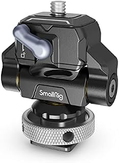 SMALLRIG Field Monitor Mount Cold Shoe Quick Release Clamp, HawkLock Mini Monitor Holder QR Adjustable Swivel and Tilt - 3514