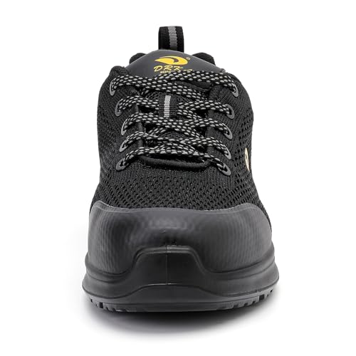 Image of DRKA Steel Toe Shoes for Men, Breathable Lightweight Work Sneakers Safety Shoes for Men with Anti-Static